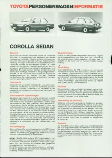Brochures Toyota Corolla - Folders