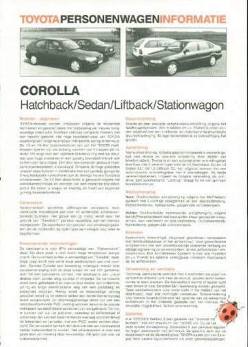 Brochures Toyota Corolla - Folders