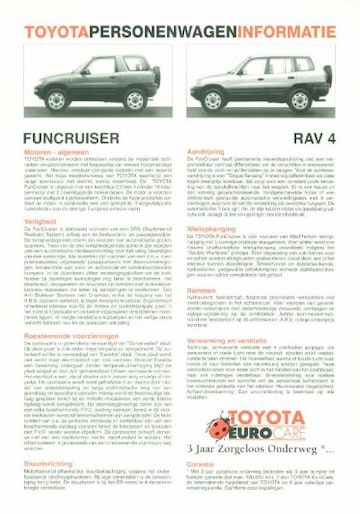 Brochures Toyota Funcruiser - Folders