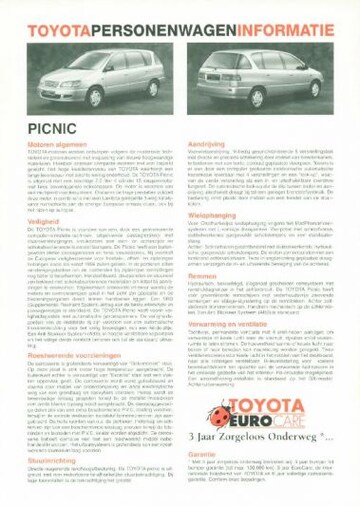 Brochures Toyota Picnic - Folders