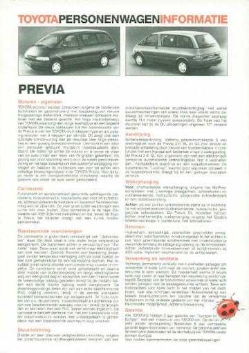 Brochure Toyota Previa