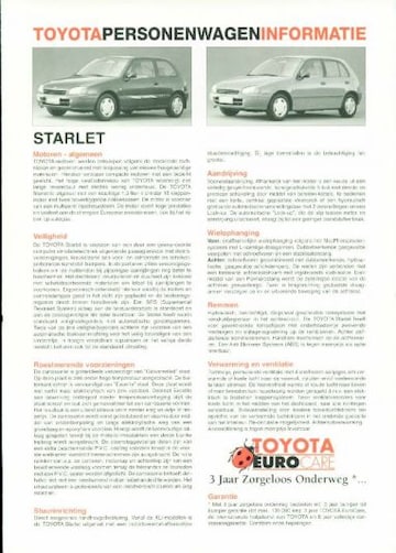 Brochures Toyota Starlet - Folders