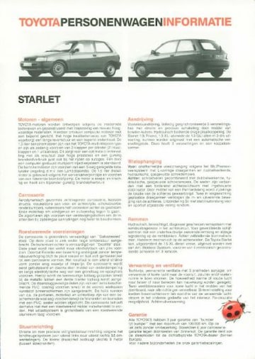Brochures Toyota Starlet - Folders