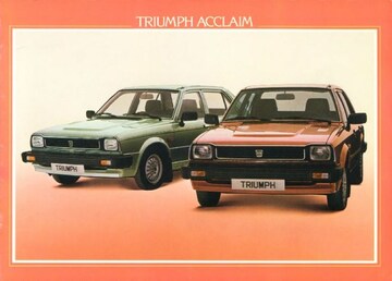 Brochures Triumph Acclaim - Folders