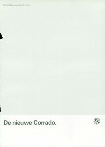 Brochures Volkswagen Corrado - Folders