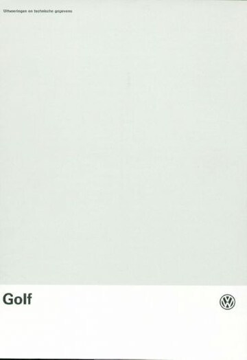 Brochures Volkswagen Golf - Folders