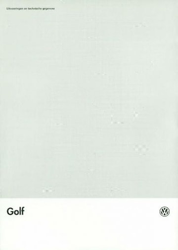 Brochures Volkswagen Golf - Folders