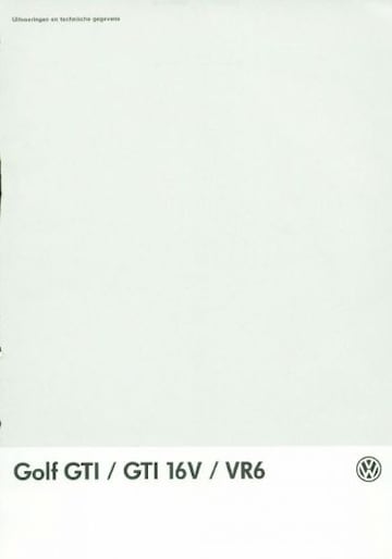 Brochures Volkswagen Golf - Folders