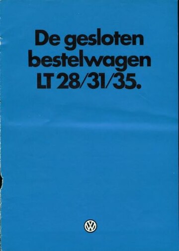 Brochures Volkswagen LT - Folders