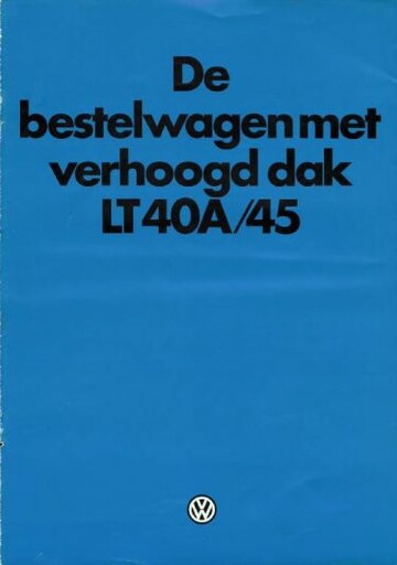 Brochures Volkswagen LT - Folders