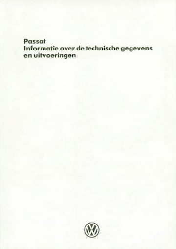 Brochures Volkswagen Passat - Folders