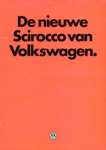 Brochures Volkswagen Scirocco - Folders