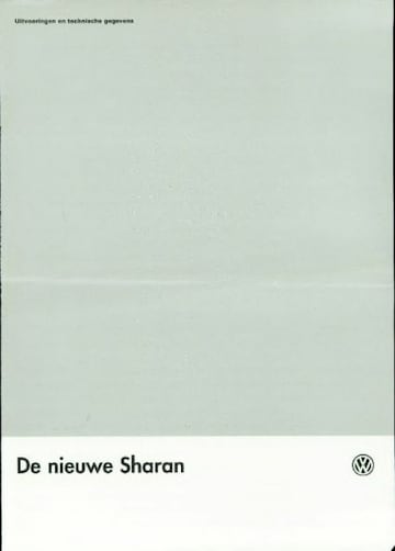 Brochures Volkswagen Sharan - Folders