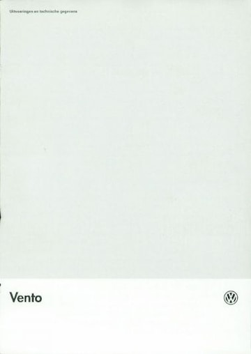 Brochures Volkswagen Vento - Folders