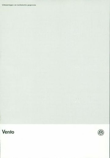 Brochures Volkswagen Vento - Folders