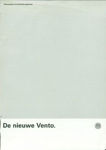Brochures Volkswagen Vento - Folders