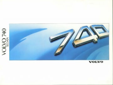 Brochures Volvo 740 - Folders