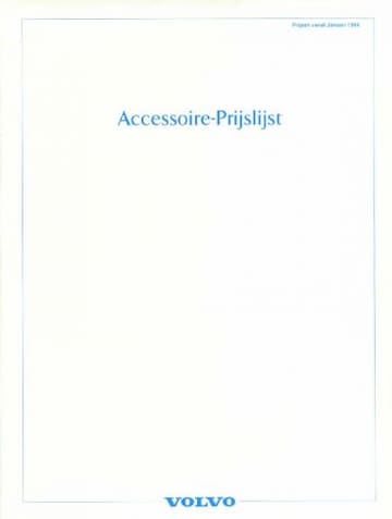 Brochures Volvo 940 - Folders