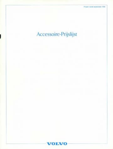 Brochures Volvo 960 - Folders