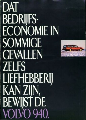 Brochures Volvo 940 - Folders