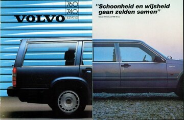 Brochures Volvo 740 - Folders