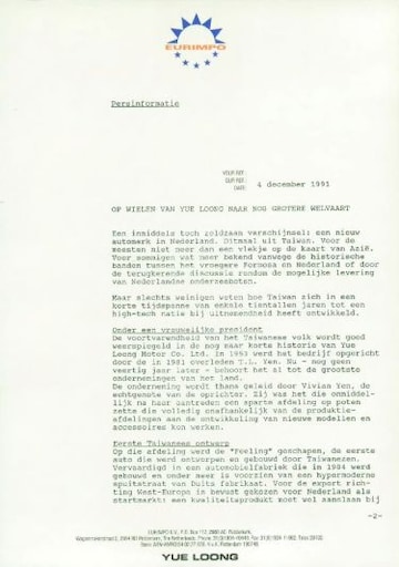 Brochures Yue Loong Feeling - Folders