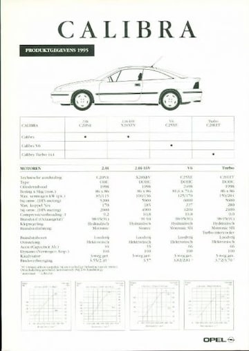 Brochure Opel Calibra