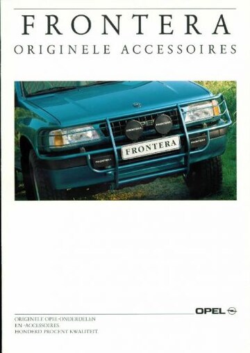 Brochures Opel Frontera - Folders