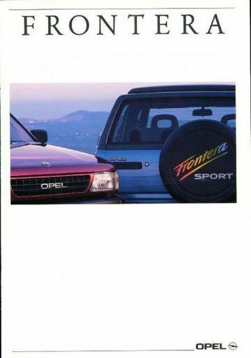 Brochures Opel Frontera - Folders