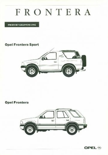 Brochures Opel Frontera - Folders
