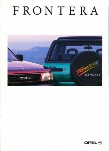Brochures Opel Frontera - Folders