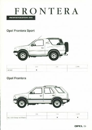 Brochure Opel Frontera