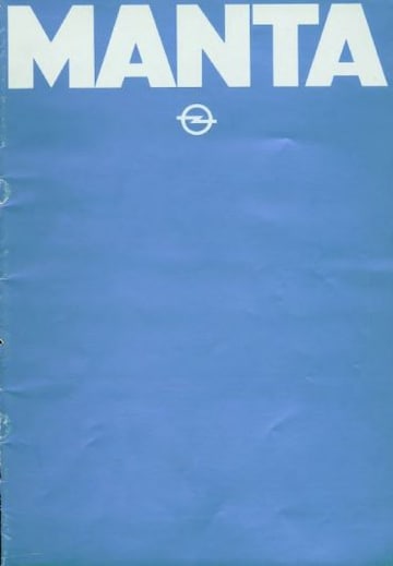 Brochures Opel Manta - Folders