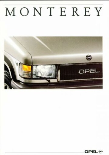 Brochures Opel Monterey - Folders