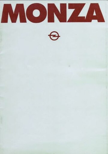 Brochures Opel Monza - Folders