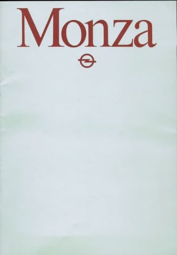 Brochures Opel Monza - Folders