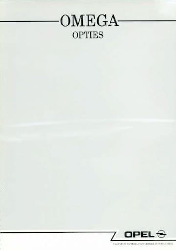 Brochures Opel Omega - Folders