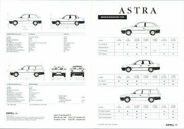 Brochures Opel Astra - Folders