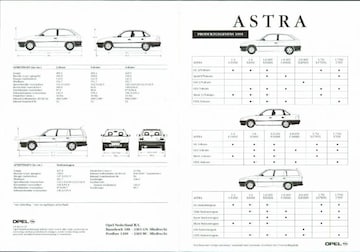 Brochures Opel Astra - Folders