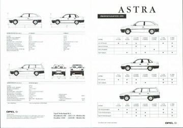 Brochures Opel Astra - Folders