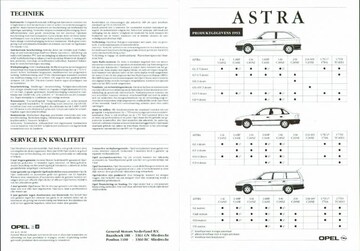 Brochures Opel Astra - Folders