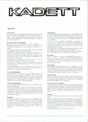 Brochures Opel Kadett - Folders