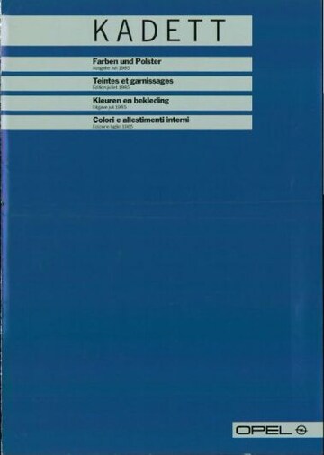 Brochures Opel Kadett - Folders