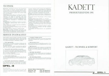 Brochures Opel Kadett - Folders
