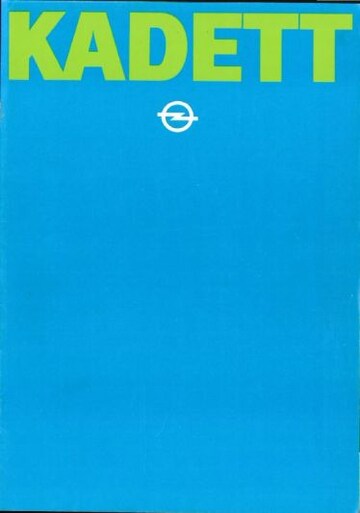Brochures Opel Kadett - Folders