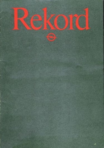 Brochures Opel Rekord - Folders