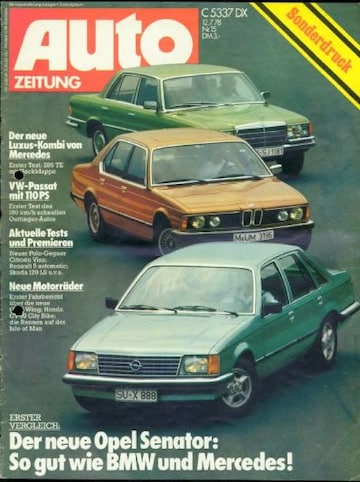 Brochures Opel Senator - Folders