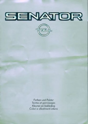 Brochures Opel Senator - Folders