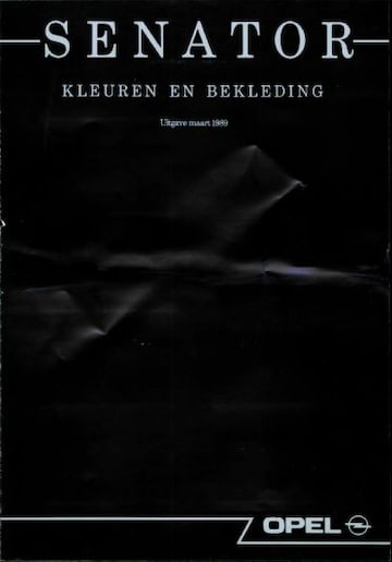 Brochures Opel Senator - Folders