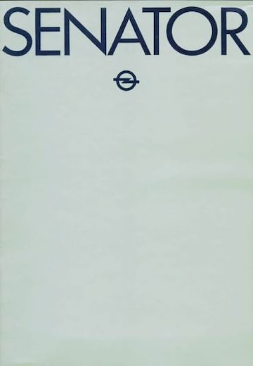Brochures Opel Senator - Folders